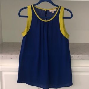 Banana Republic - Blue blouse with yellow detail